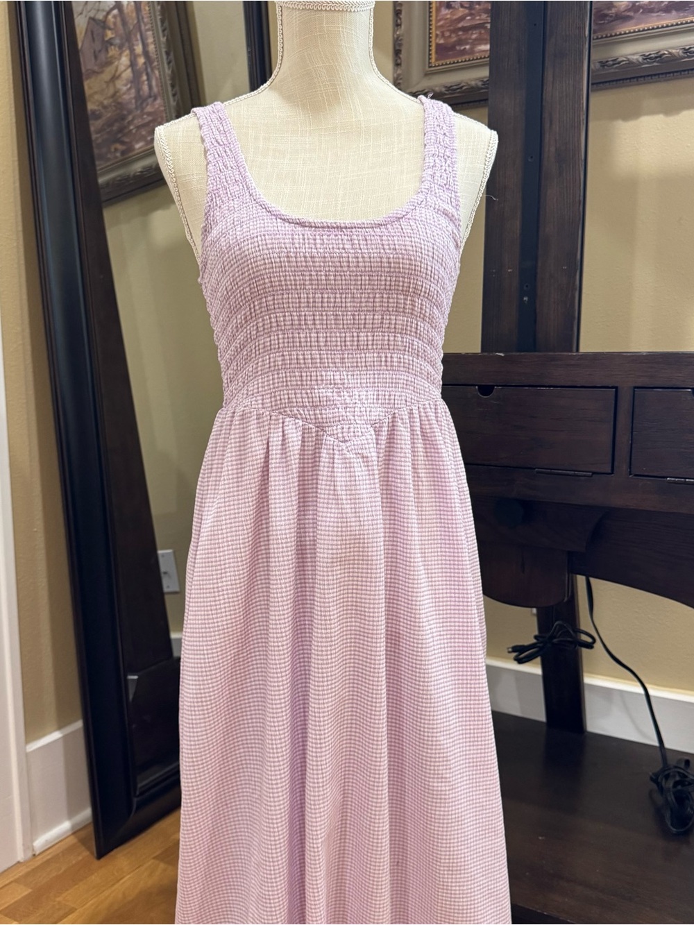 Purple Gingham Dress
